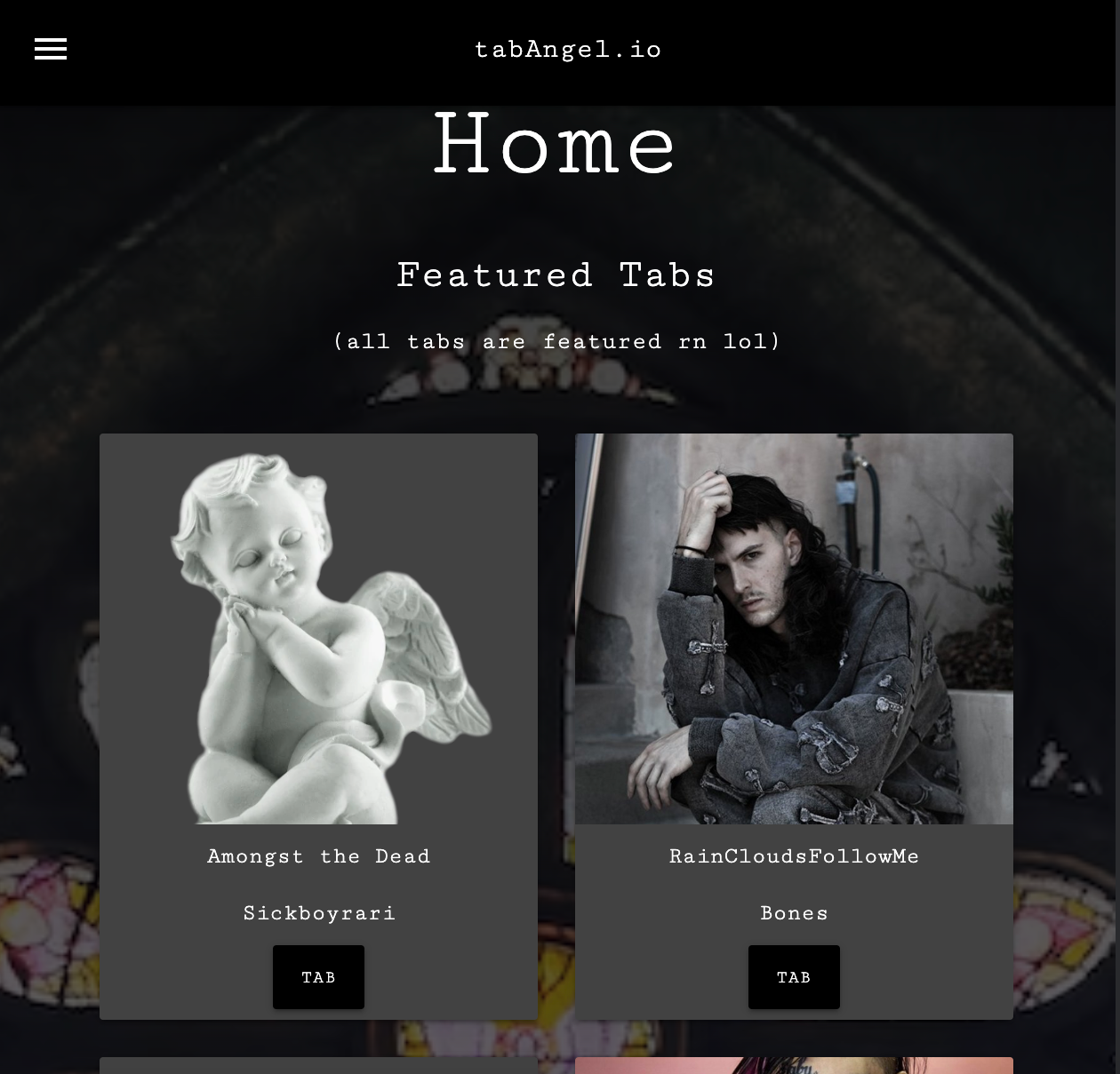 A mockup of tabAngel.io